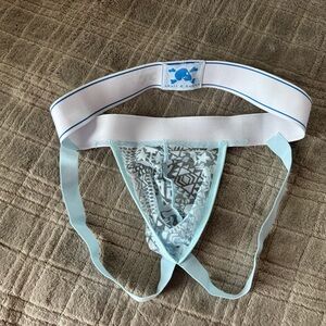 Skull & Bones Blue and White Jockstrap